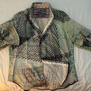 Robert Graham Long Sleeve Button Down Shirt XXL